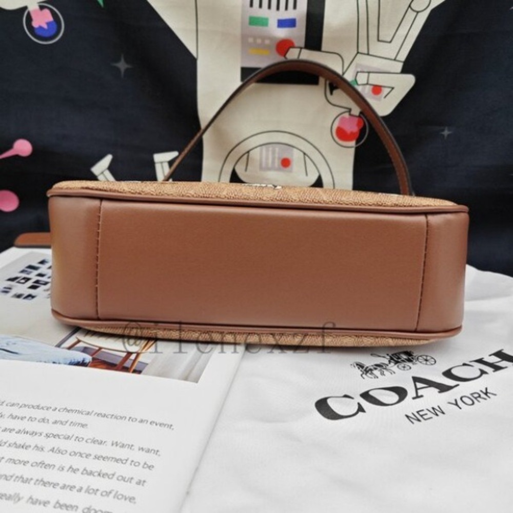 Coach Tan Snoopy Print Shoulder Bag - Picture 3 of 6